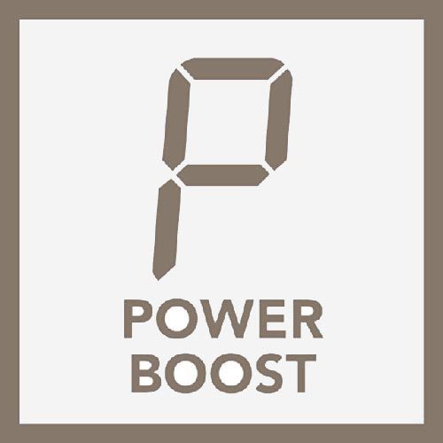 Induktionsfeld mit Powerboost